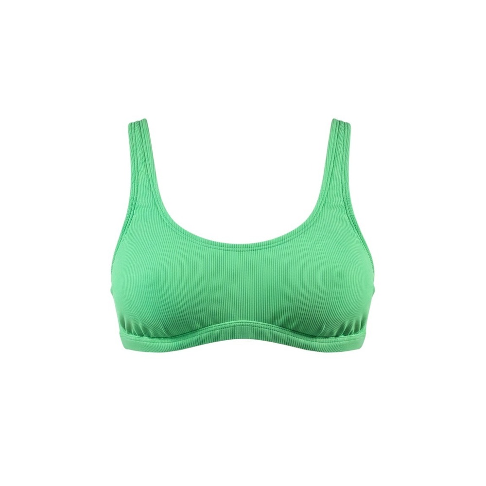 Wild Fable Bikini Top Women S Green Excellent Ribbed Bralette Tank Swimwear